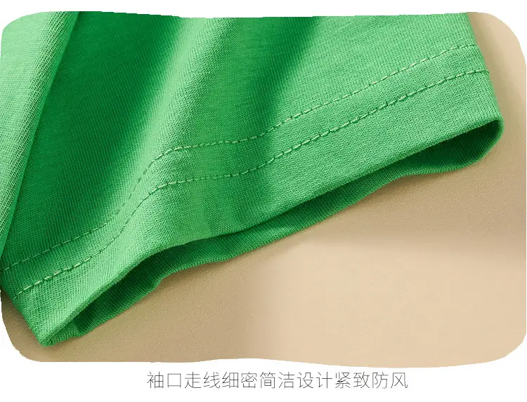Children's Green Short Sleeve Summer T-Shirt Boys Round Neck 2025 — feature 14