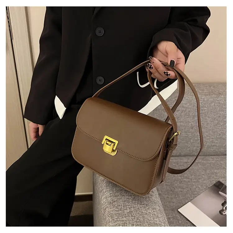White Square Crossbody Bag for Women