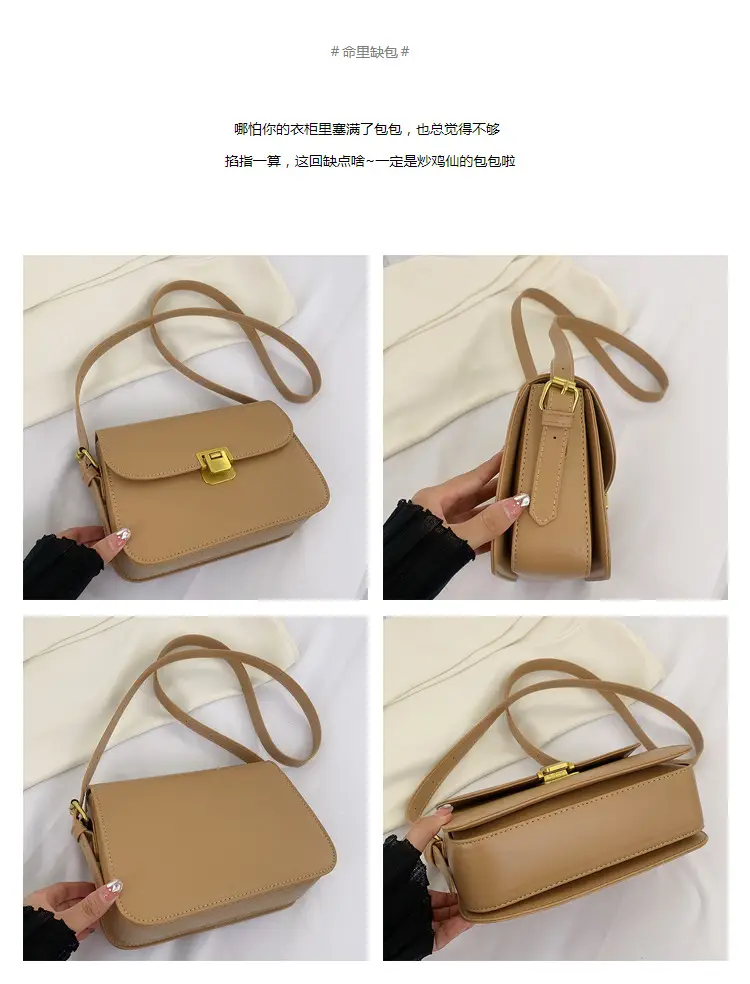 White Square Crossbody Bag for Women — feature 7