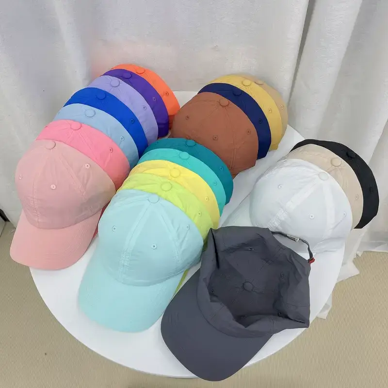 Orange Baseball Cap Women Men Washable Quick Dry — feature 1