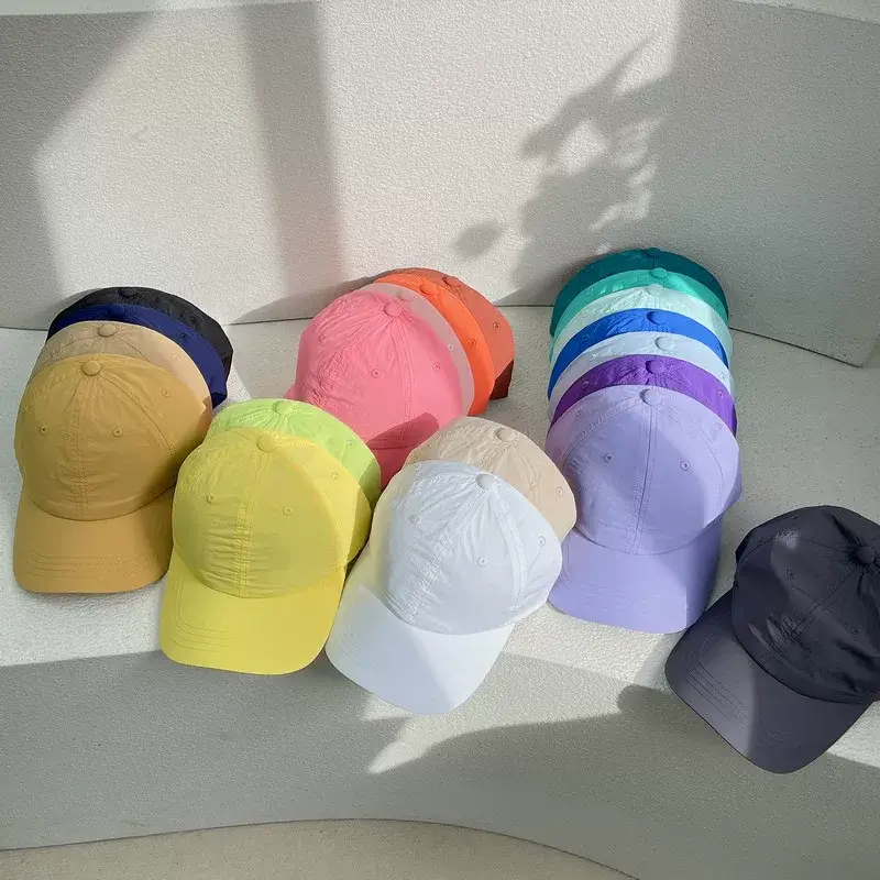 Orange Baseball Cap Women Men Washable Quick Dry — feature 2