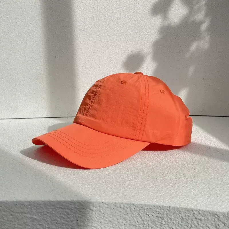 Orange Baseball Cap Women Men Washable Quick Dry — feature 26