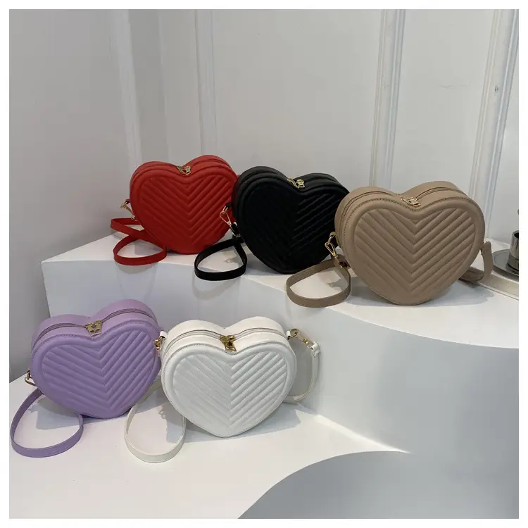 Red Heart-Shaped Shoulder Bag for Women — feature 29