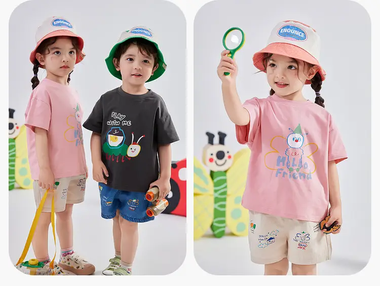 Dudujia Boys Cartoon T-Shirt Black Summer Baby Caring Anti-Mosquito — feature 18