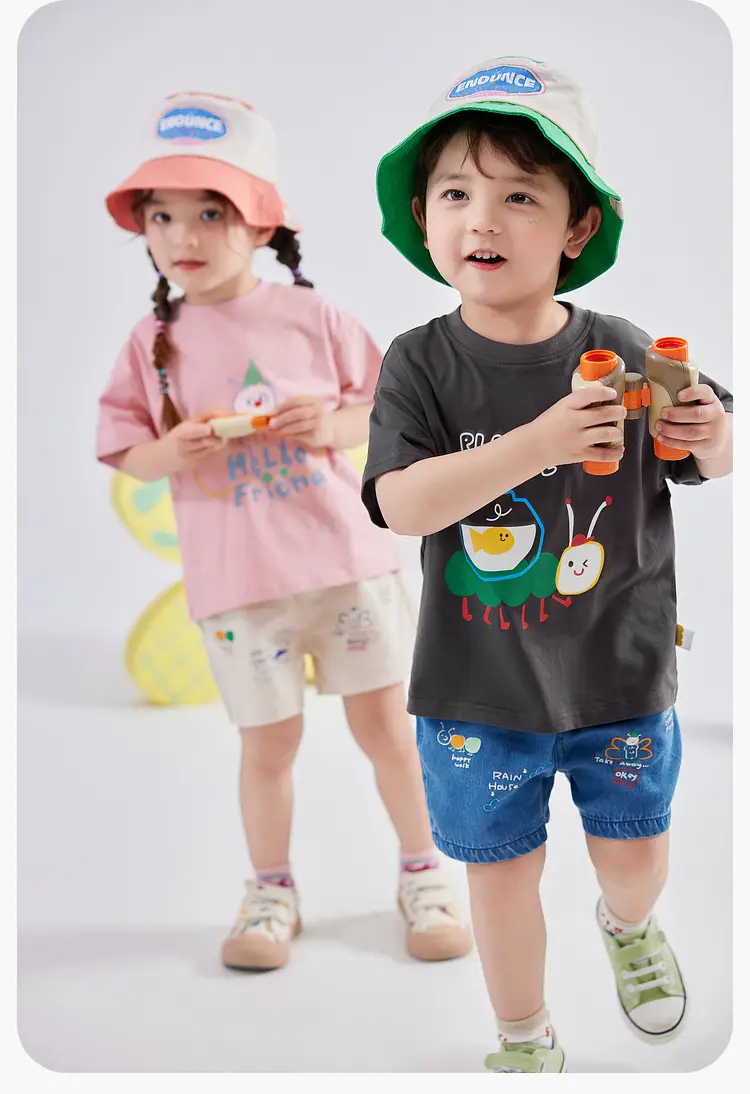 Dudujia Boys Cartoon T-Shirt Black Summer Baby Caring Anti-Mosquito — feature 21