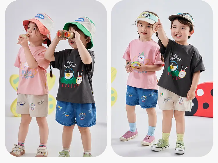 Dudujia Boys Cartoon T-Shirt Black Summer Baby Caring Anti-Mosquito — feature 22