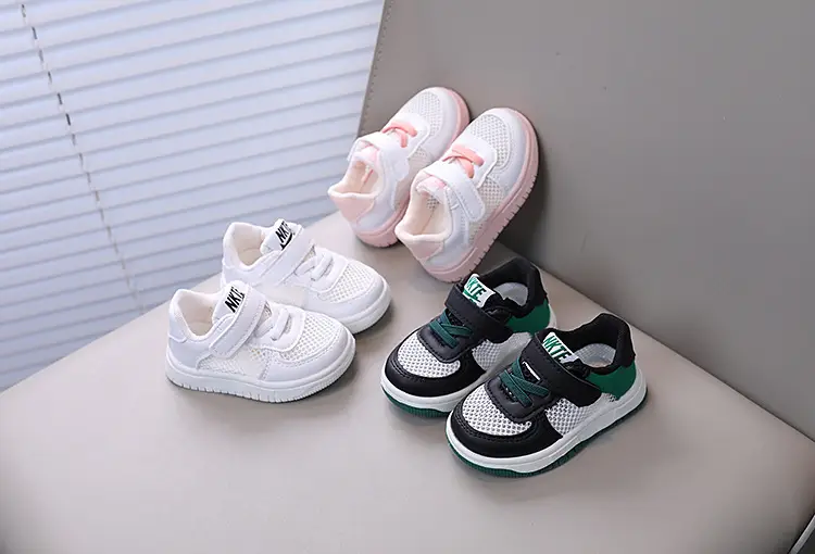 Baby Toddler Sandals White Green Breathable — feature 3