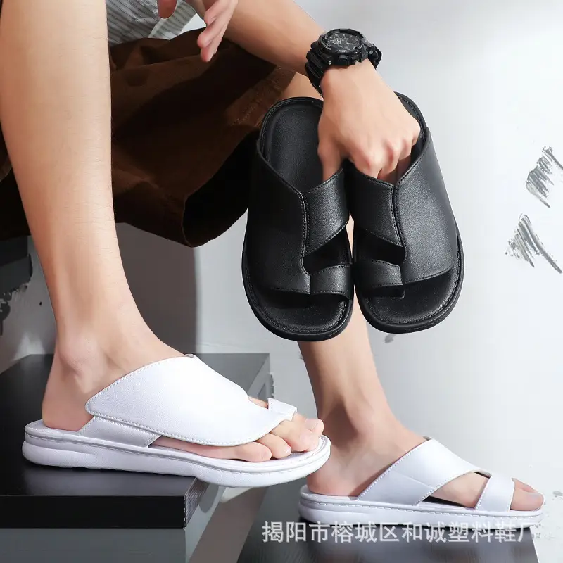 Cross-border flip-flops men's beach slippers summer outdoor wear men's slippers men's casual soft-soled sandals large size - Image 5
