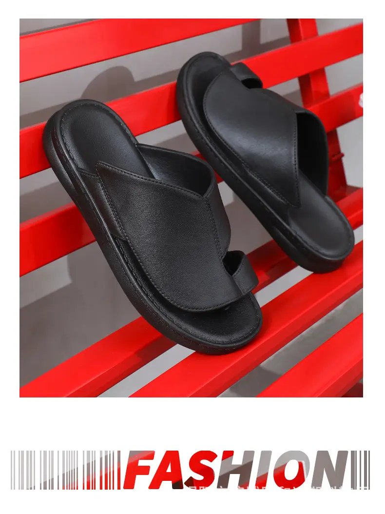 Cross-border flip-flops men's beach slippers summer outdoor wear men's slippers men's casual soft-soled sandals large size — feature 12