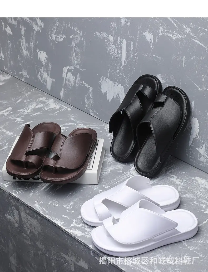 Cross-border flip-flops men's beach slippers summer outdoor wear men's slippers men's casual soft-soled sandals large size — feature 19