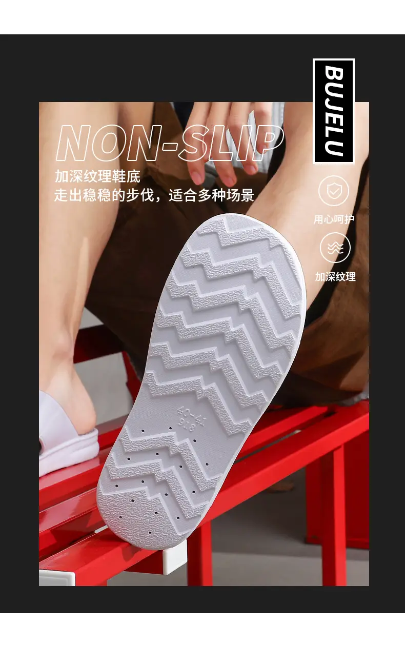 Cross-border flip-flops men's beach slippers summer outdoor wear men's slippers men's casual soft-soled sandals large size — feature 9
