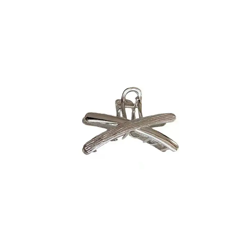 New High-End Korean Metal Cross Hair Clip