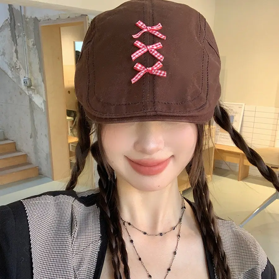 Japanese Style Sweet Anti-forward Beret Cap for Women - Image 7