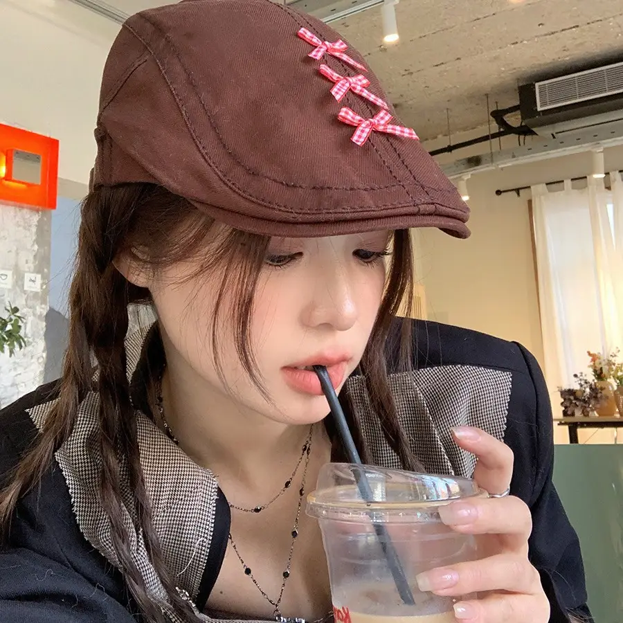 Japanese Style Sweet Anti-forward Beret Cap for Women - Image 8