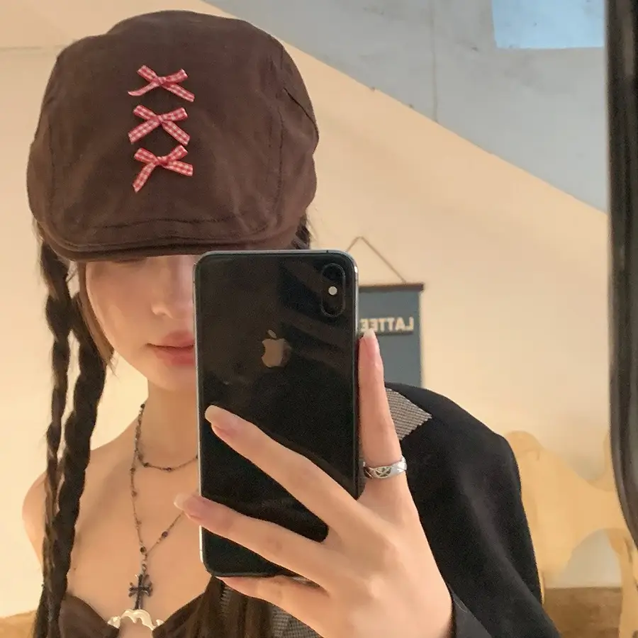 Japanese Style Sweet Anti-forward Beret Cap for Women - Image 9