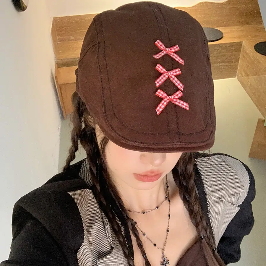 Japanese Style Sweet Anti-forward Beret Cap for Women - Image 10