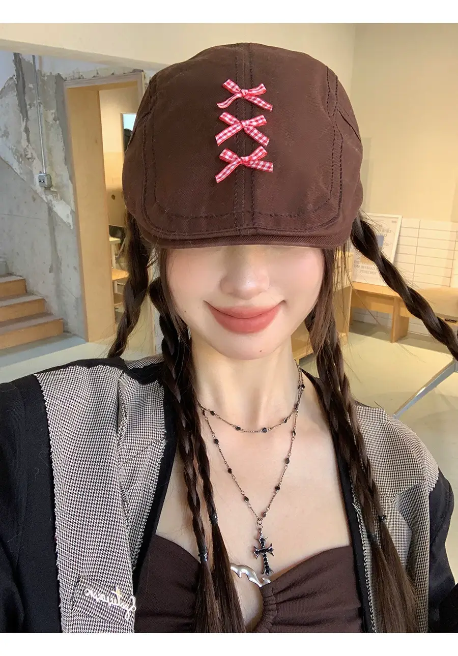 Japanese Style Sweet Anti-forward Beret Cap for Women — feature 5