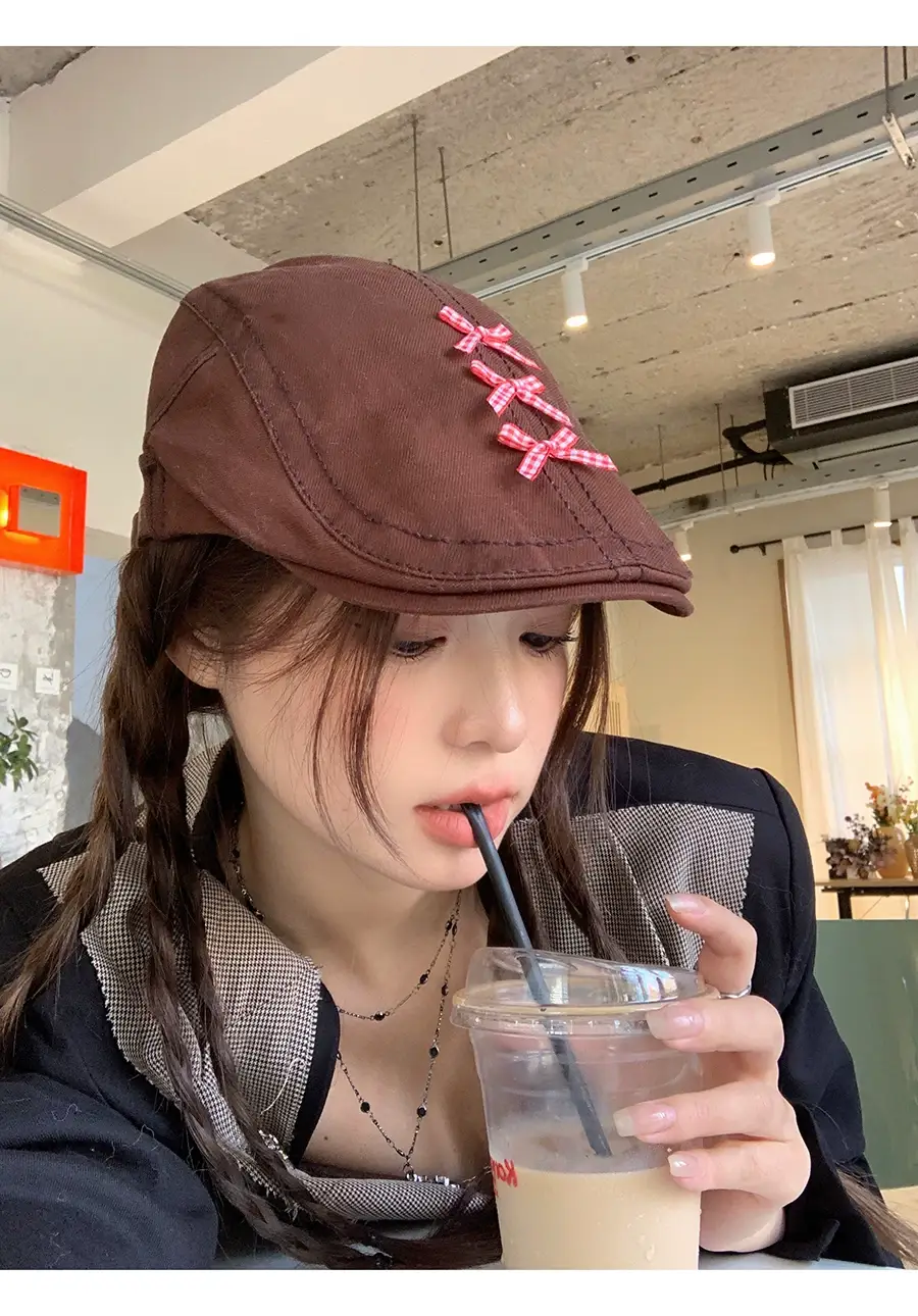 Japanese Style Sweet Anti-forward Beret Cap for Women — feature 7