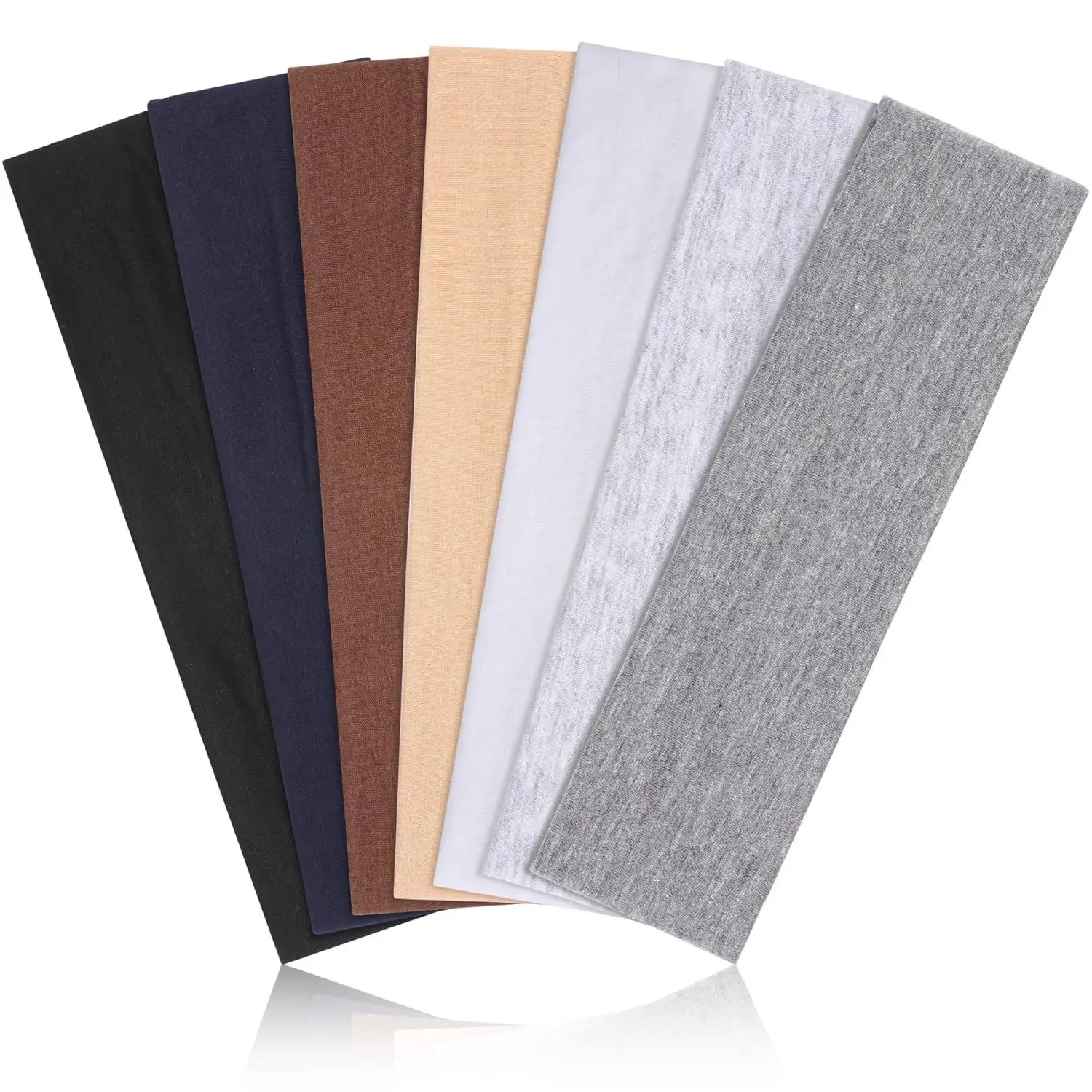 Elastic Non-Slip Yoga Headband Solid Color — feature 1
