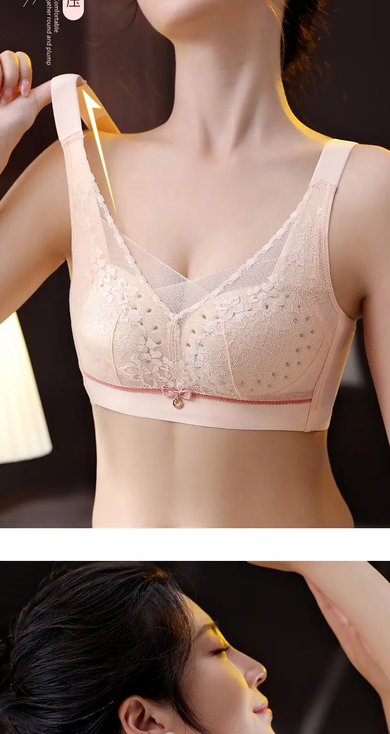 Adjustable Lace Push Up Bra Black Women's Small — feature 7