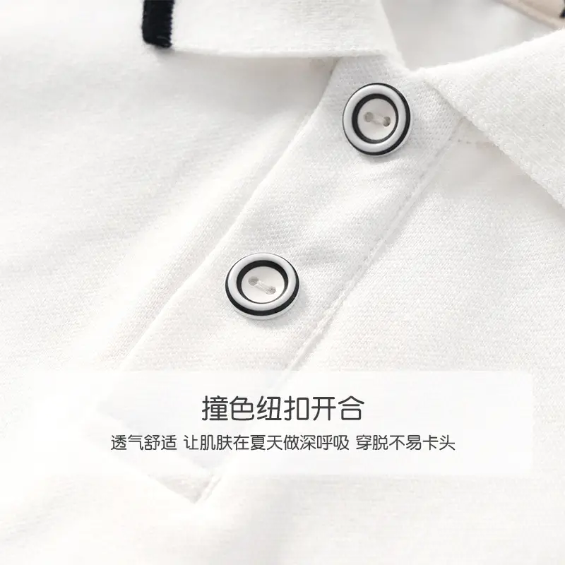 Boys Printed Polo Shirt Black 2025 Summer - Image 22