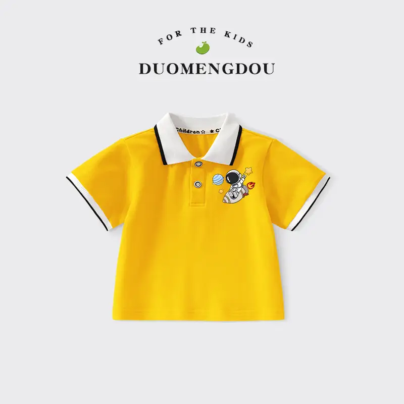 Boys Printed Polo Shirt Black 2025 Summer - Image 10
