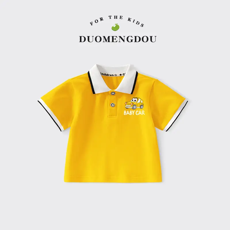 Boys Printed Polo Shirt Black 2025 Summer - Image 18