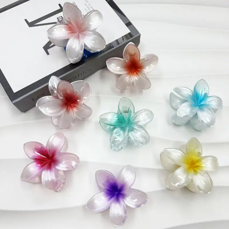 Pearlescent Egg Hairpin Gradient Color Grab Clip - Image 11