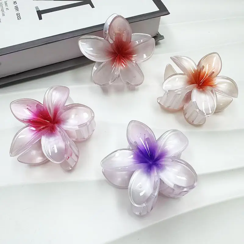 Pearlescent Egg Hairpin Gradient Color Grab Clip — feature 10