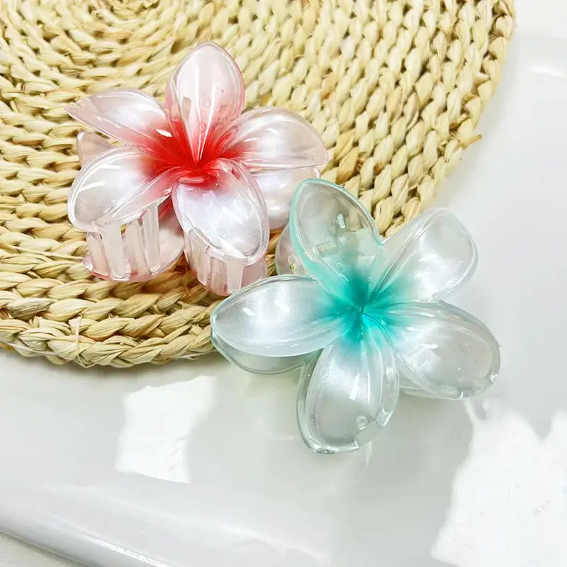 Pearlescent Egg Hairpin Gradient Color Grab Clip — feature 13