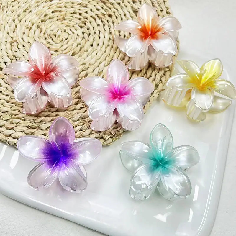 Pearlescent Egg Hairpin Gradient Color Grab Clip — feature 6