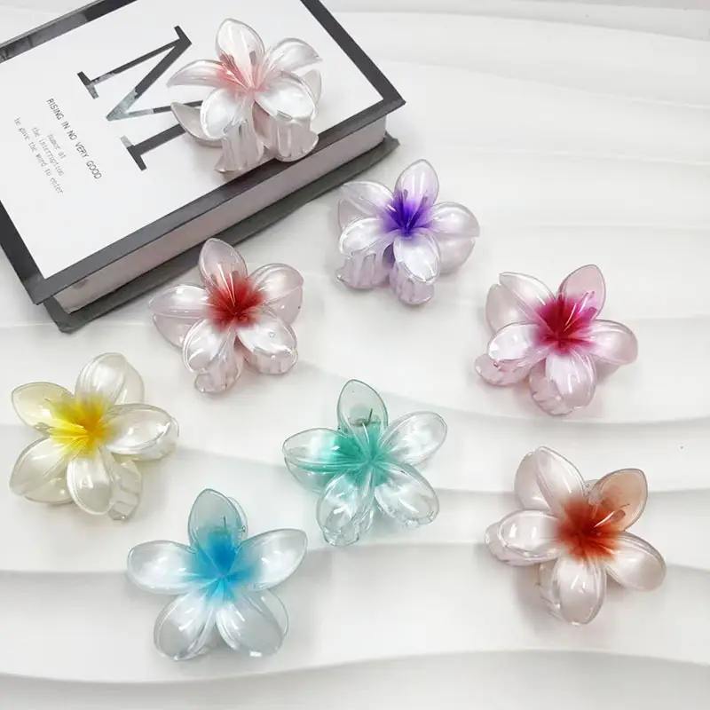 Pearlescent Egg Hairpin Gradient Color Grab Clip — feature 7