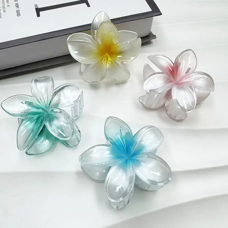 Pearlescent Egg Hairpin Gradient Color Grab Clip — feature 9