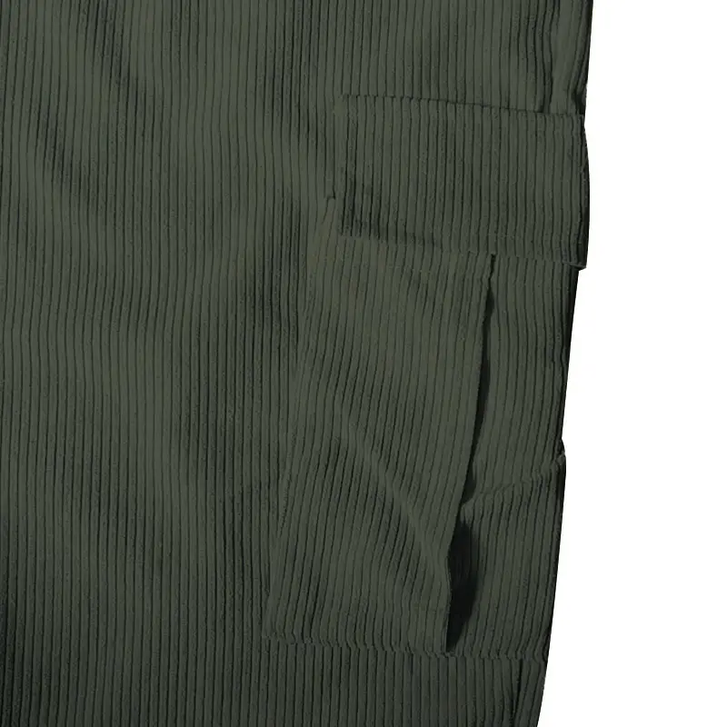 Men's Navy Blue Retro Loose Workwear Trousers Spring 2024 — feature 43