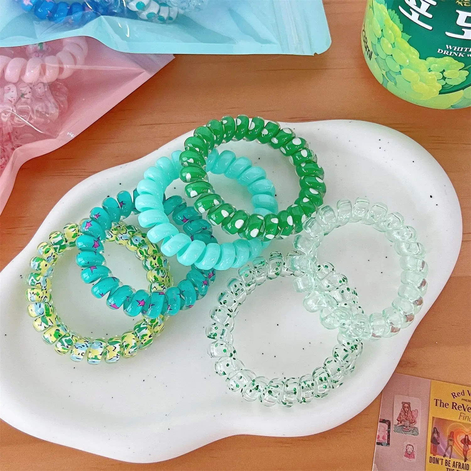 Sweet Girl Gradient Color Hair Rings & Headbands Set - Image 9