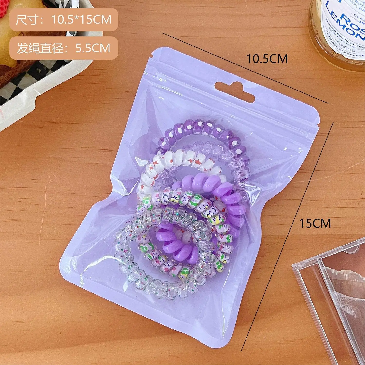 Sweet Girl Gradient Color Hair Rings & Headbands Set - Image 2