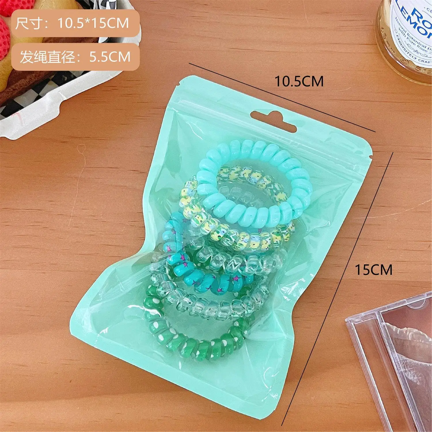 Sweet Girl Gradient Color Hair Rings & Headbands Set - Image 4