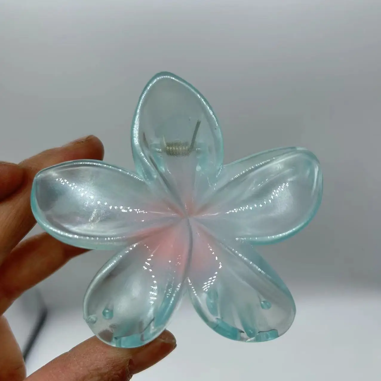 Orange Gradient Flower Hairpin Clip Summer Clip - Image 9