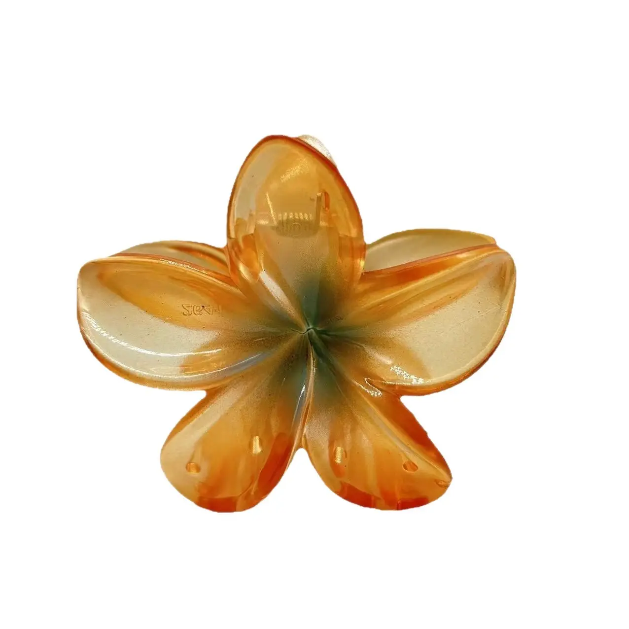 Orange Gradient Flower Hairpin Clip Summer Clip - Image 11
