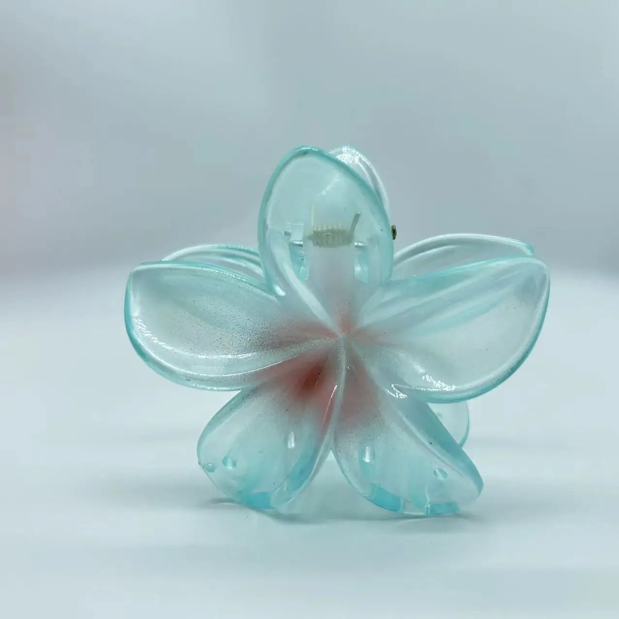 Orange Gradient Flower Hairpin Clip Summer Clip — feature 3