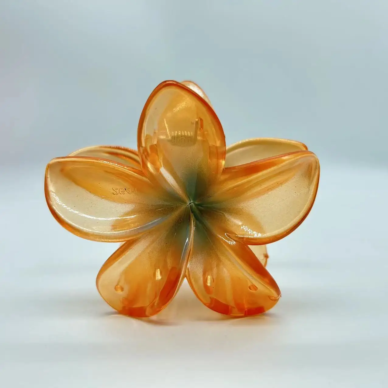 Orange Gradient Flower Hairpin Clip Summer Clip — feature 5
