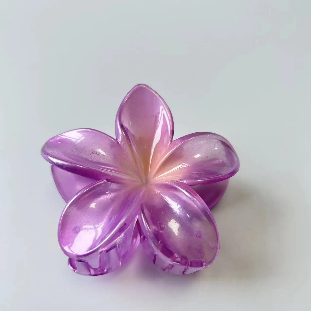 Orange Gradient Flower Hairpin Clip Summer Clip - Image 2