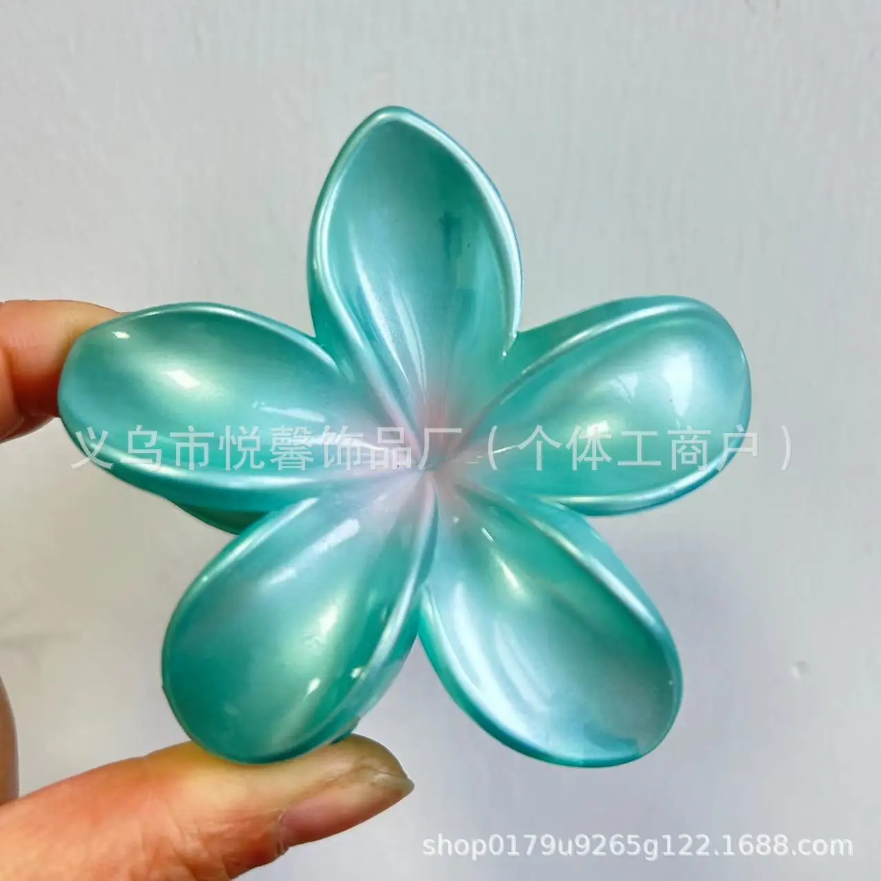 Orange Gradient Flower Hairpin Clip Summer Clip - Image 5