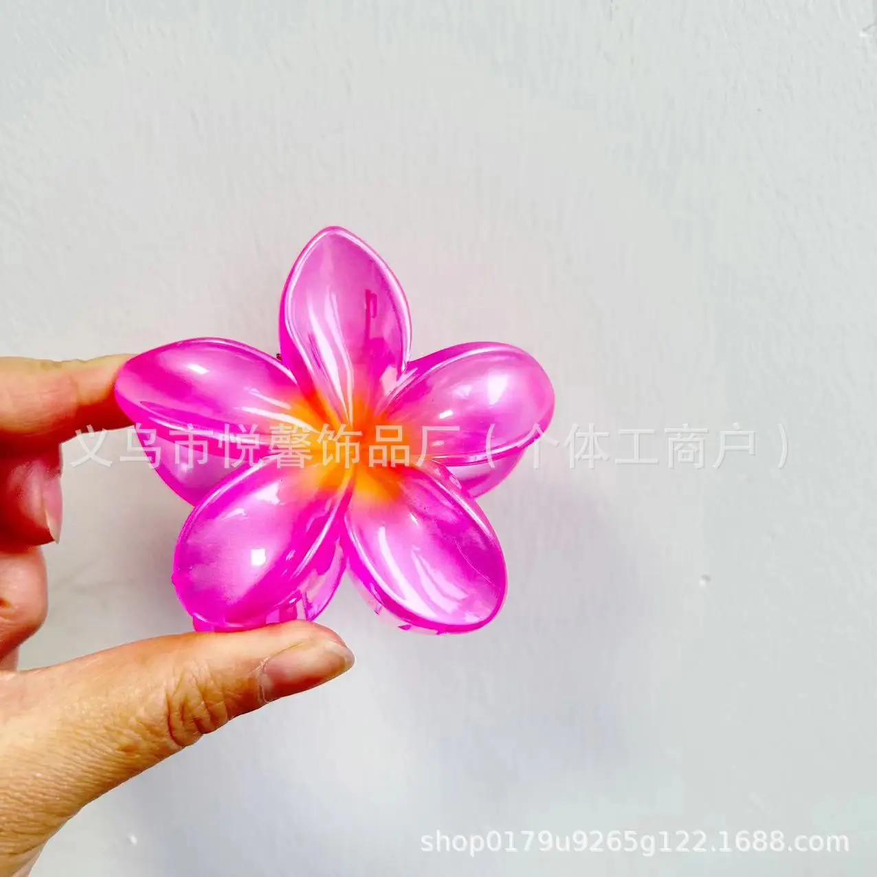 Orange Gradient Flower Hairpin Clip Summer Clip - Image 6