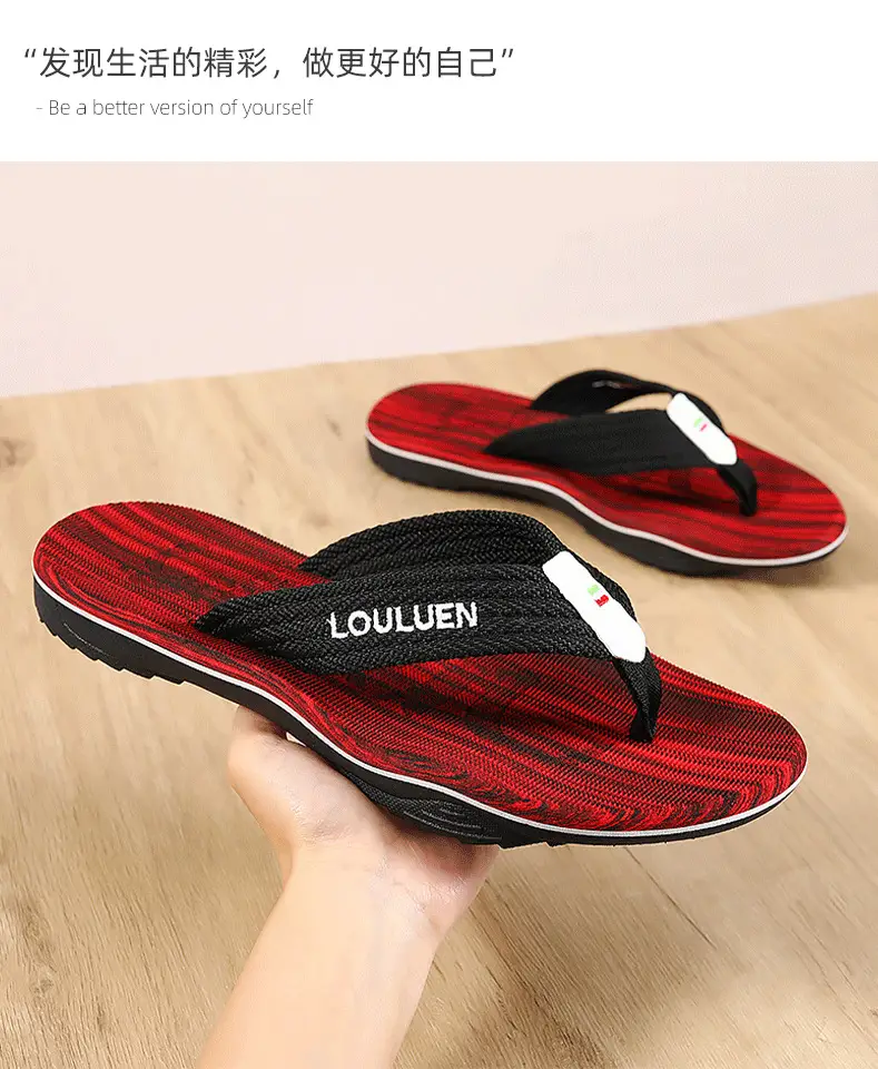 Men's Blue Striped Casual Flip Flops 2022 — feature 15