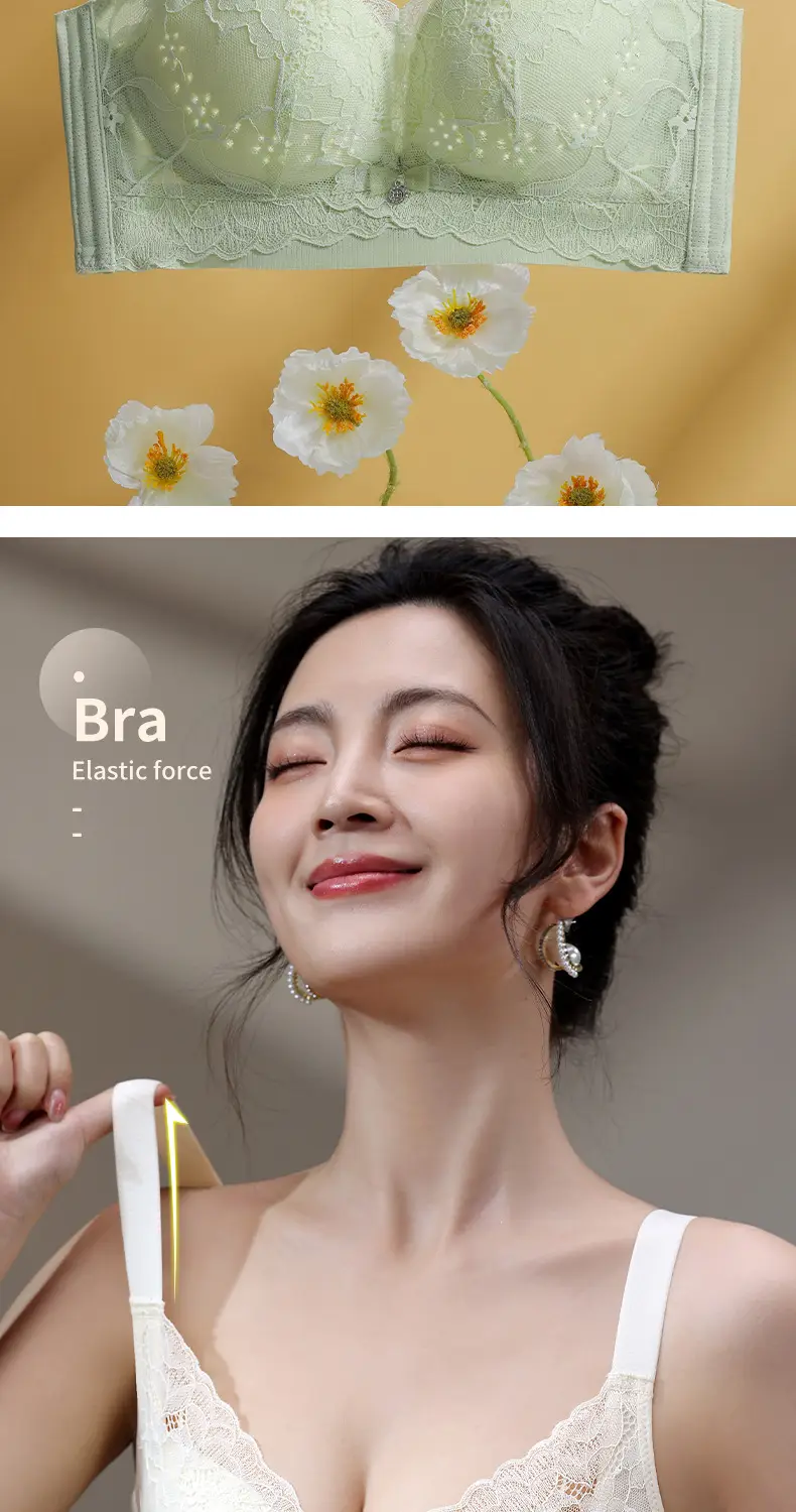 Hole Cup Non-Magnetic Underwear Women Summer Thin Breathable — feature 5
