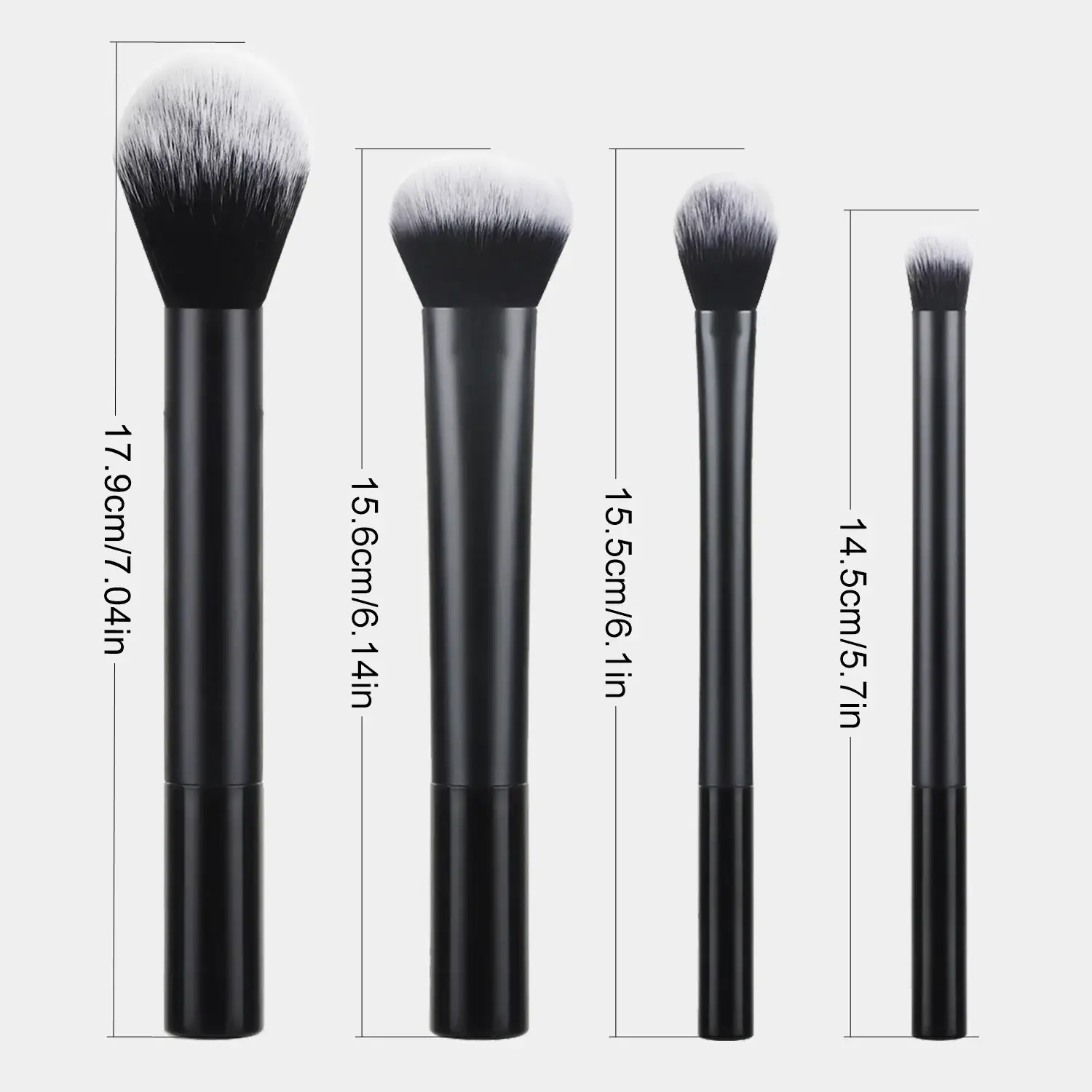 Pink Long Tube Makeup Brushes Set for Eye Shadow & Powder - Image 10