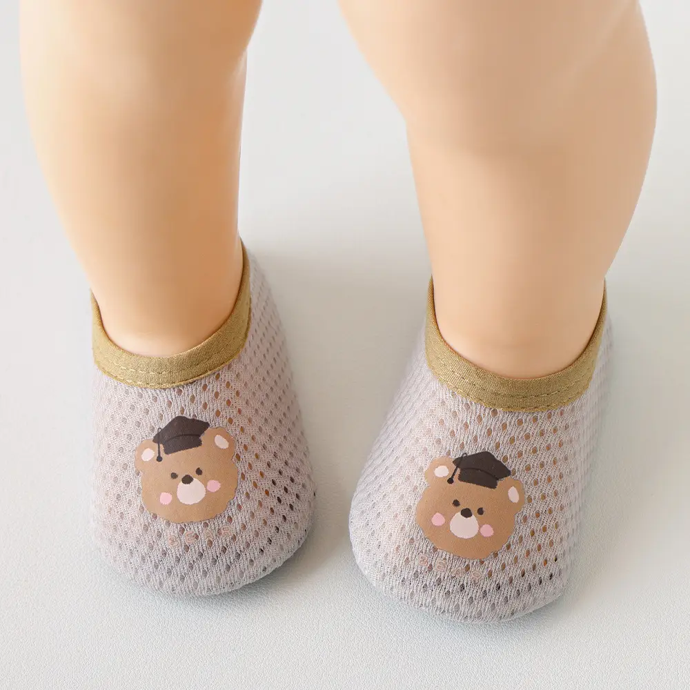 Baby Mesh Floor Socks Light Blue 1-3Y