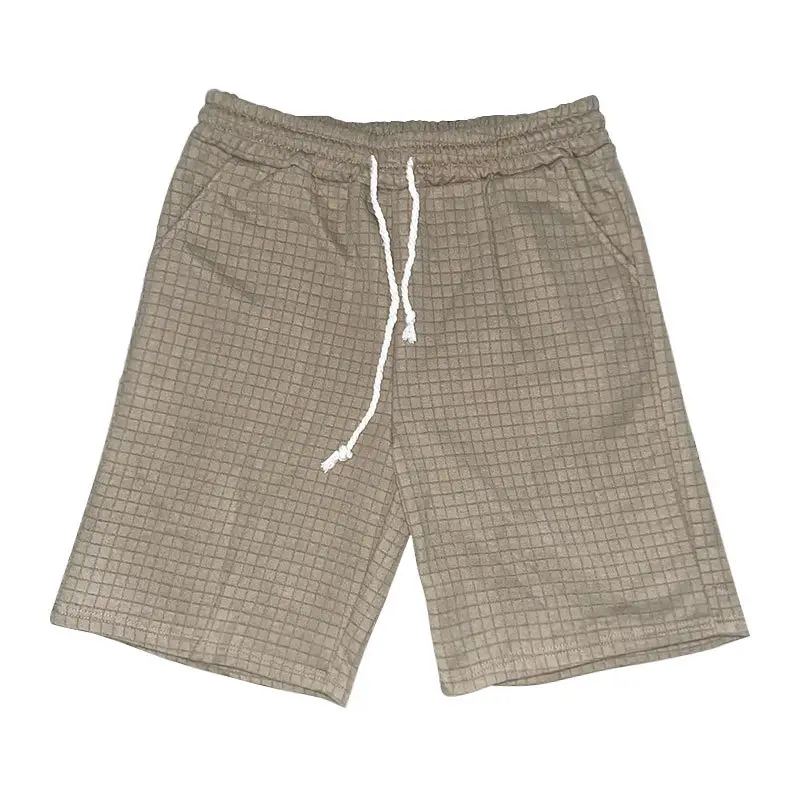 Men Black Cross-Border Ice Silk Shorts Set — feature 21