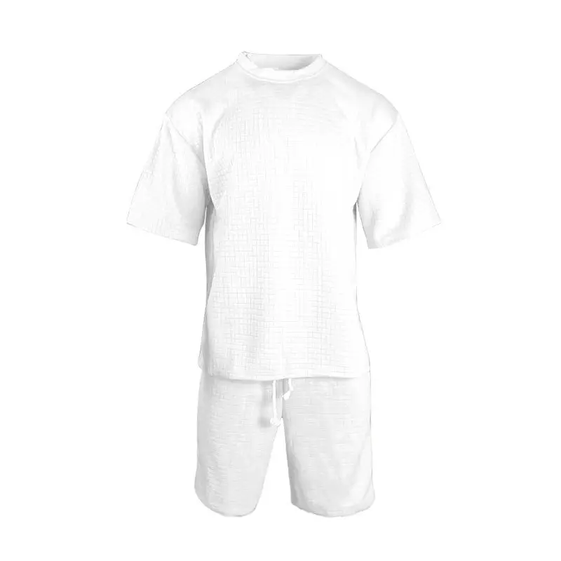 Men Black Cross-Border Ice Silk Shorts Set — feature 27